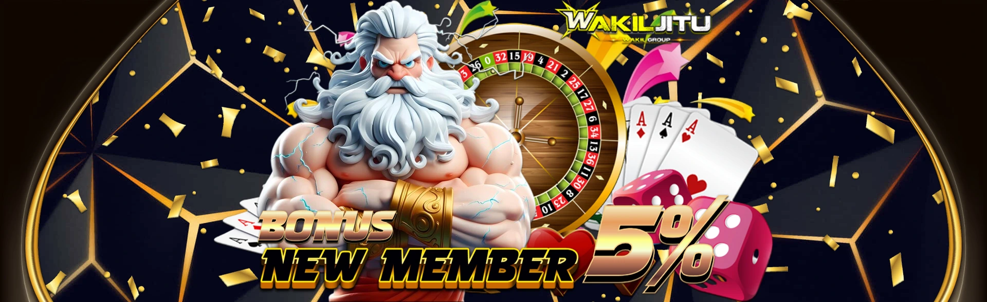 BONUS NEW MEMBER 5%